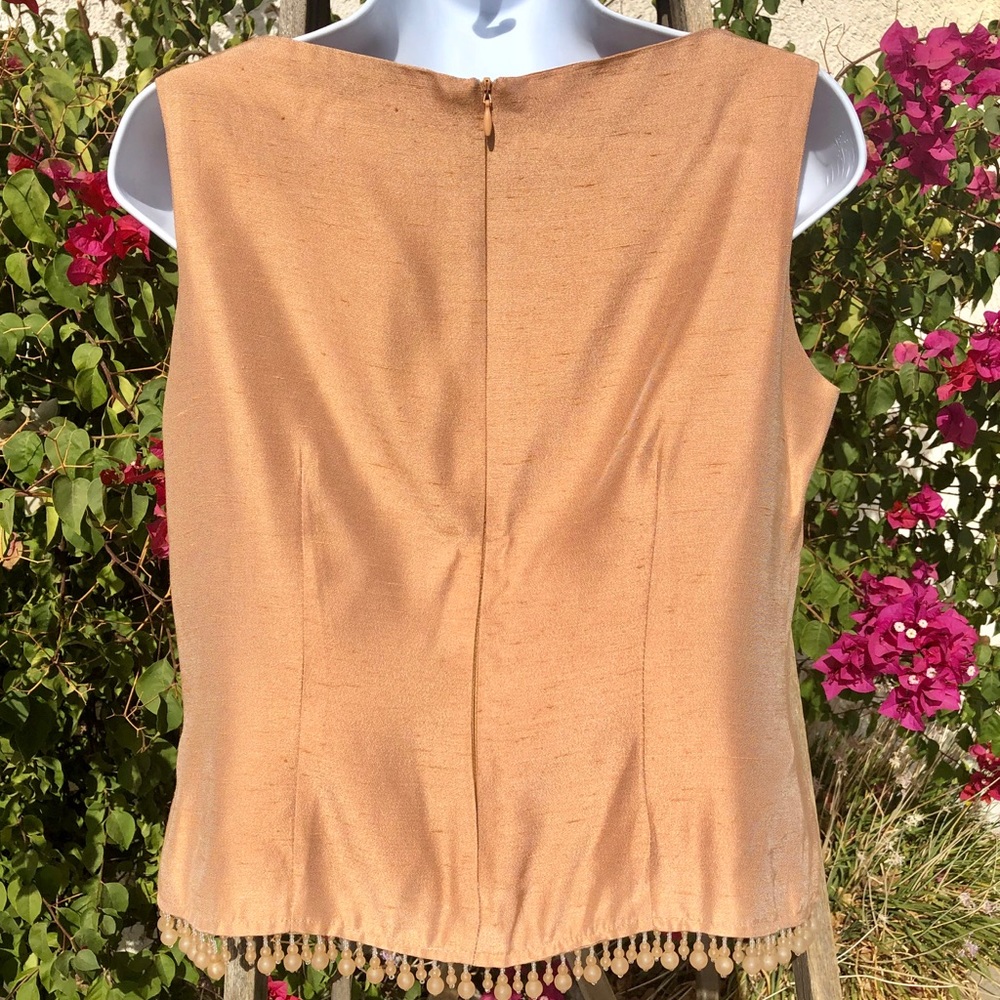 Quadra Petites Sleeveless Top w/Beading on Bottom - Picture 4 of 6